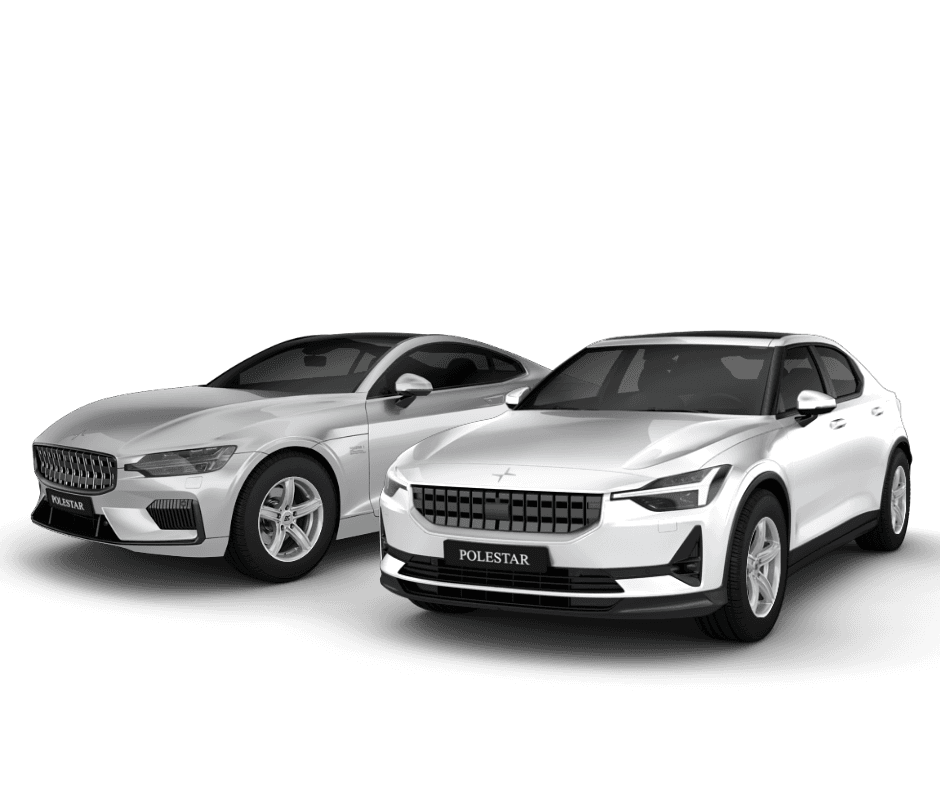 Polestar 1 und Polestar 2 Frontansicht