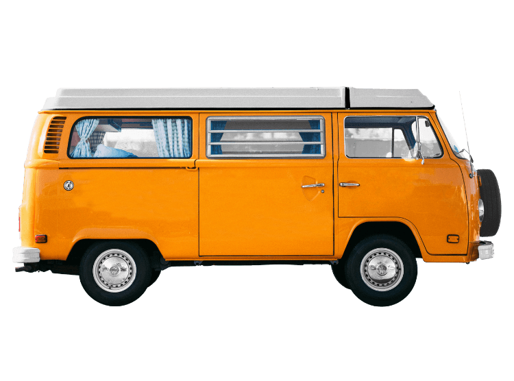 VW Bulli orange