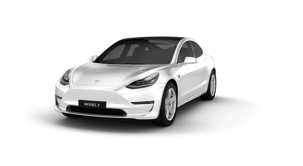 Tesla Model 3 in weiß