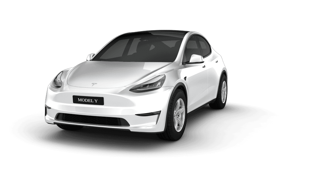 Tesla Model Y in weiß